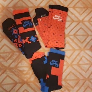 3 pair of NIKE SB tall socks